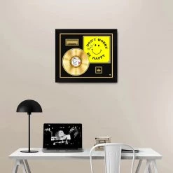 Rare-T Limited Edition Frames Bobby McFerrin Don't Worry Be Happy Limited Signature Edition Studio Licensed Gold LP Custom Frame