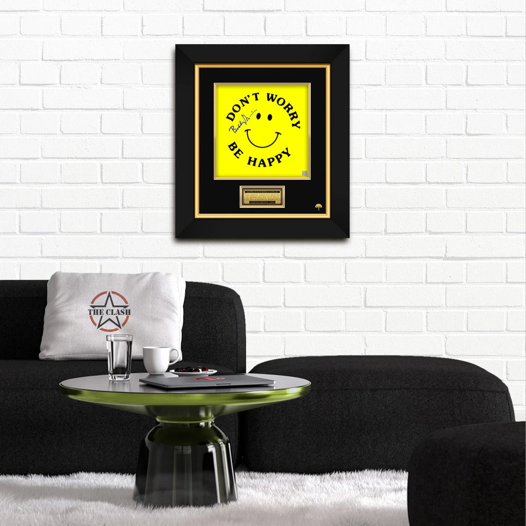 RARE-T Bobby McFerrin Don't Worry Be Happy Limited Signature Edition Studio Licensed LP Cover Custom Frame Limited Edition Frames 6 RARE-T Bobby McFerrin Don't Worry Be Happy Limited Signature Edition Studio Licensed LP Cover Custom Frame Limited Edition Frames