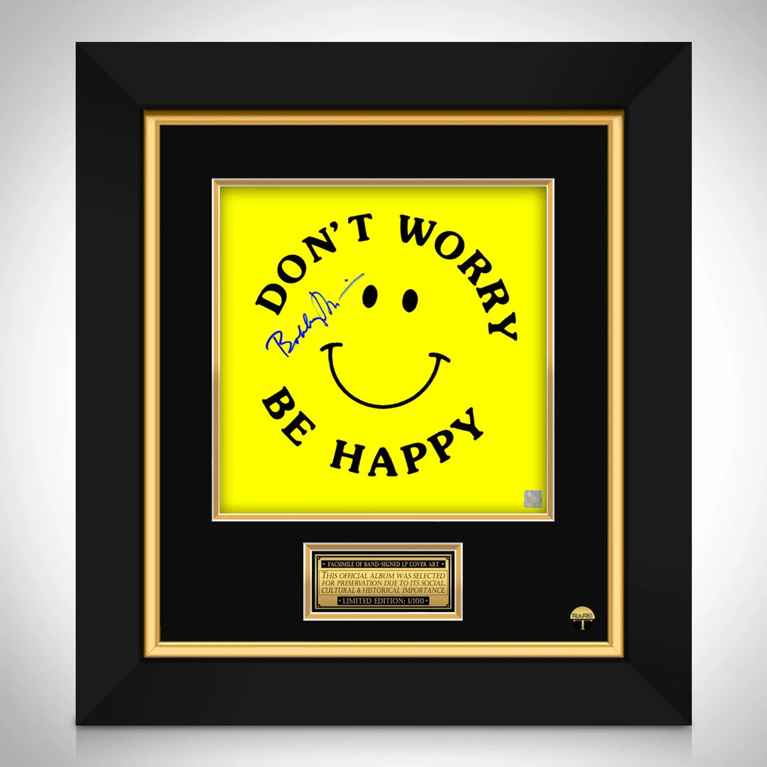 RARE-T Bobby McFerrin Don't Worry Be Happy Limited Signature Edition Studio Licensed LP Cover Custom Frame Limited Edition Frames 1 RARE-T Bobby McFerrin Don't Worry Be Happy Limited Signature Edition Studio Licensed LP Cover Custom Frame Limited Edition Frames