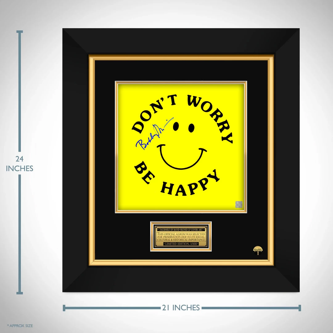 RARE-T Bobby McFerrin Don't Worry Be Happy Limited Signature Edition Studio Licensed LP Cover Custom Frame Limited Edition Frames 5 RARE-T Bobby McFerrin Don't Worry Be Happy Limited Signature Edition Studio Licensed LP Cover Custom Frame Limited Edition Frames