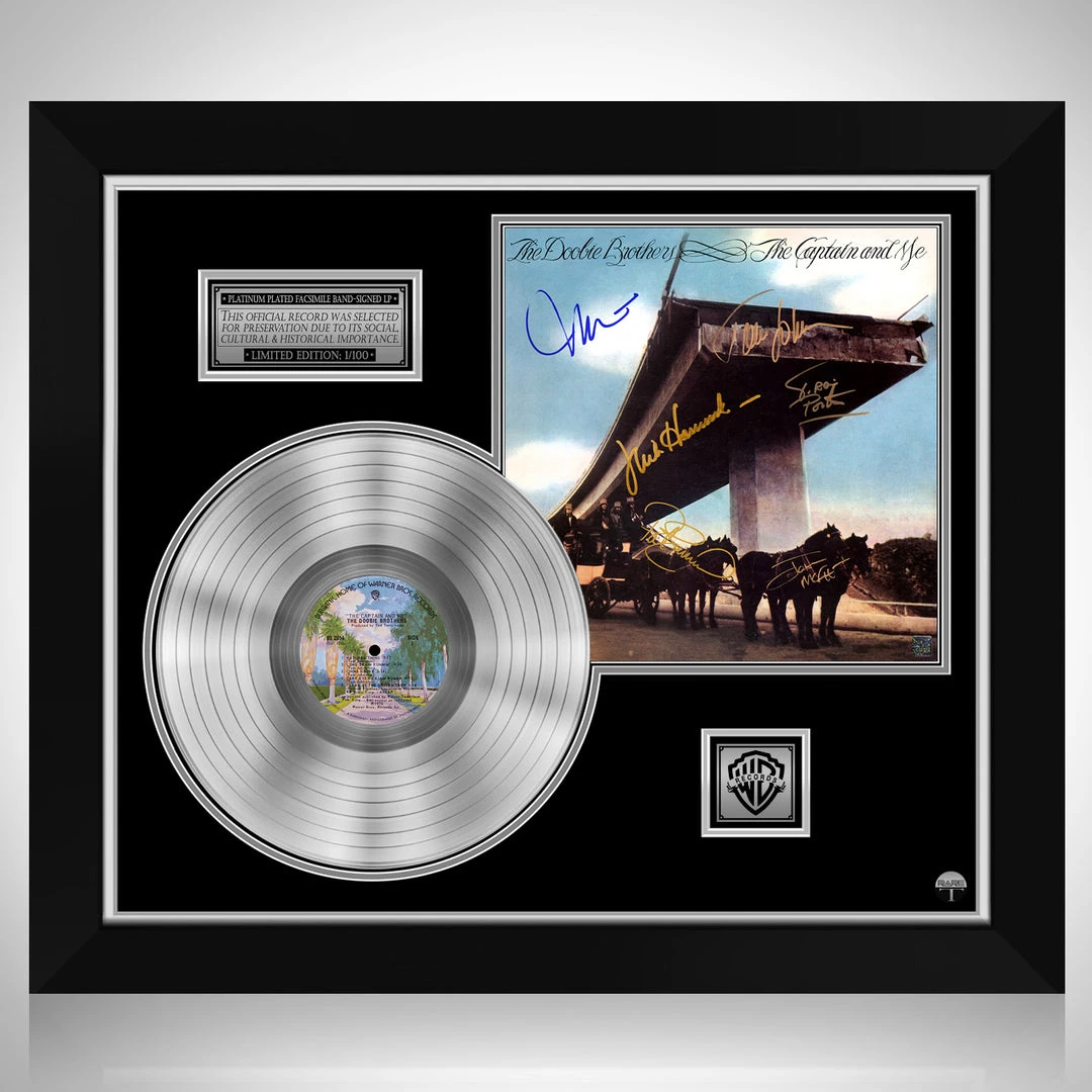 RARE-T The Doobie Brothers - The Captain And Me Platinum LP Limited Signature Edition Studio Licensed Custom Frame 1 RARE-T The Doobie Brothers - The Captain And Me Platinum LP Limited Signature Edition Studio Licensed Custom Frame