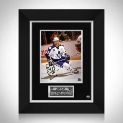 RARE-T Toronto Maples Leafs Doug Gilmour Limited Signature Edition Studio Licensed Photo Custom Frame Sports Memorabilia