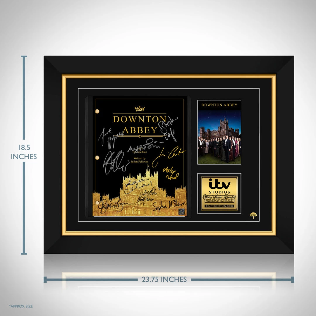 RARE-T Downton Abbey Script Limited Signature Edition Studio Licensed Custom Frame 8 RARE-T Downton Abbey Script Limited Signature Edition Studio Licensed Custom Frame