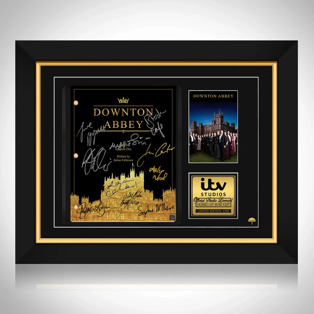 RARE-T Downton Abbey Script Limited Signature Edition Studio Licensed Custom Frame 1 RARE-T Downton Abbey Script Limited Signature Edition Studio Licensed Custom Frame