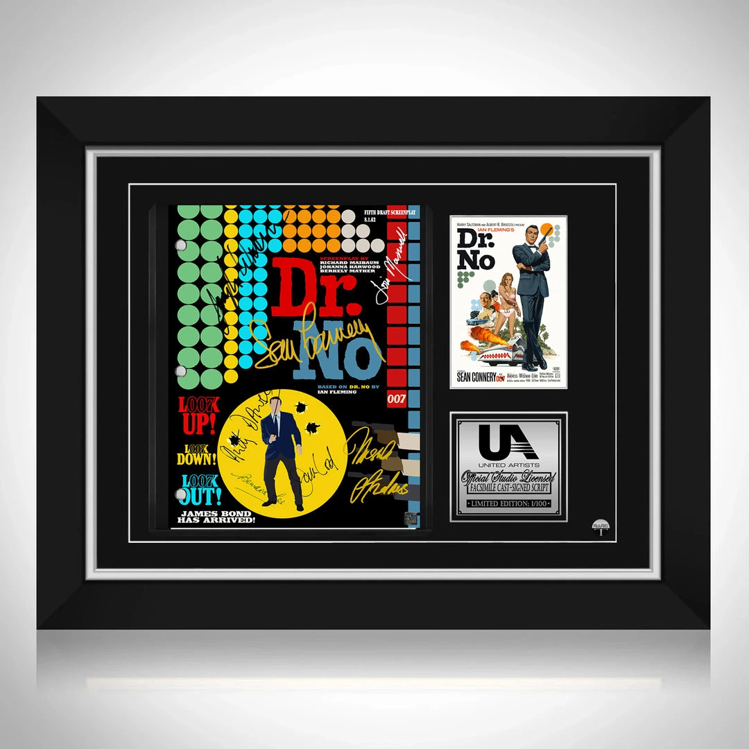 RARE-T James Bond Dr. No Script Limited Signature Edition Studio Licensed Custom Frame 1 RARE-T James Bond Dr. No Script Limited Signature Edition Studio Licensed Custom Frame