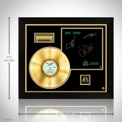 RARE-T Dr. Dre - 2001 Gold LP Limited Signature Edition Studio Licensed Custom Frame