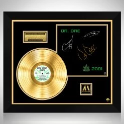RARE-T Dr. Dre - 2001 Gold LP Limited Signature Edition Studio Licensed Custom Frame