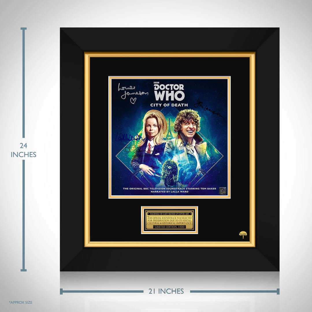 RARE-T Doctor Who (4th) - Original Television Soundtrack LP Cover Limited Signature Edition Studio Licensed Custom Frame 3 RARE-T Doctor Who (4th) - Original Television Soundtrack LP Cover Limited Signature Edition Studio Licensed Custom Frame