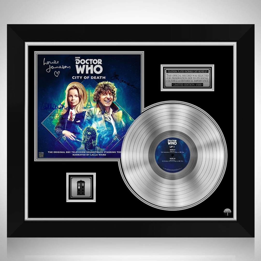 RARE-T Doctor Who (4th) - Original Television Soundtrack Platinum LP Limited Signature Edition Studio Licensed Custom Frame 1 RARE-T Doctor Who (4th) - Original Television Soundtrack Platinum LP Limited Signature Edition Studio Licensed Custom Frame