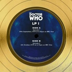 RARE-T Limited Edition Frames Doctor Who (4th) - Original Television Soundtrack Gold LP Limited Signature Edition Studio Licensed Custom Frame