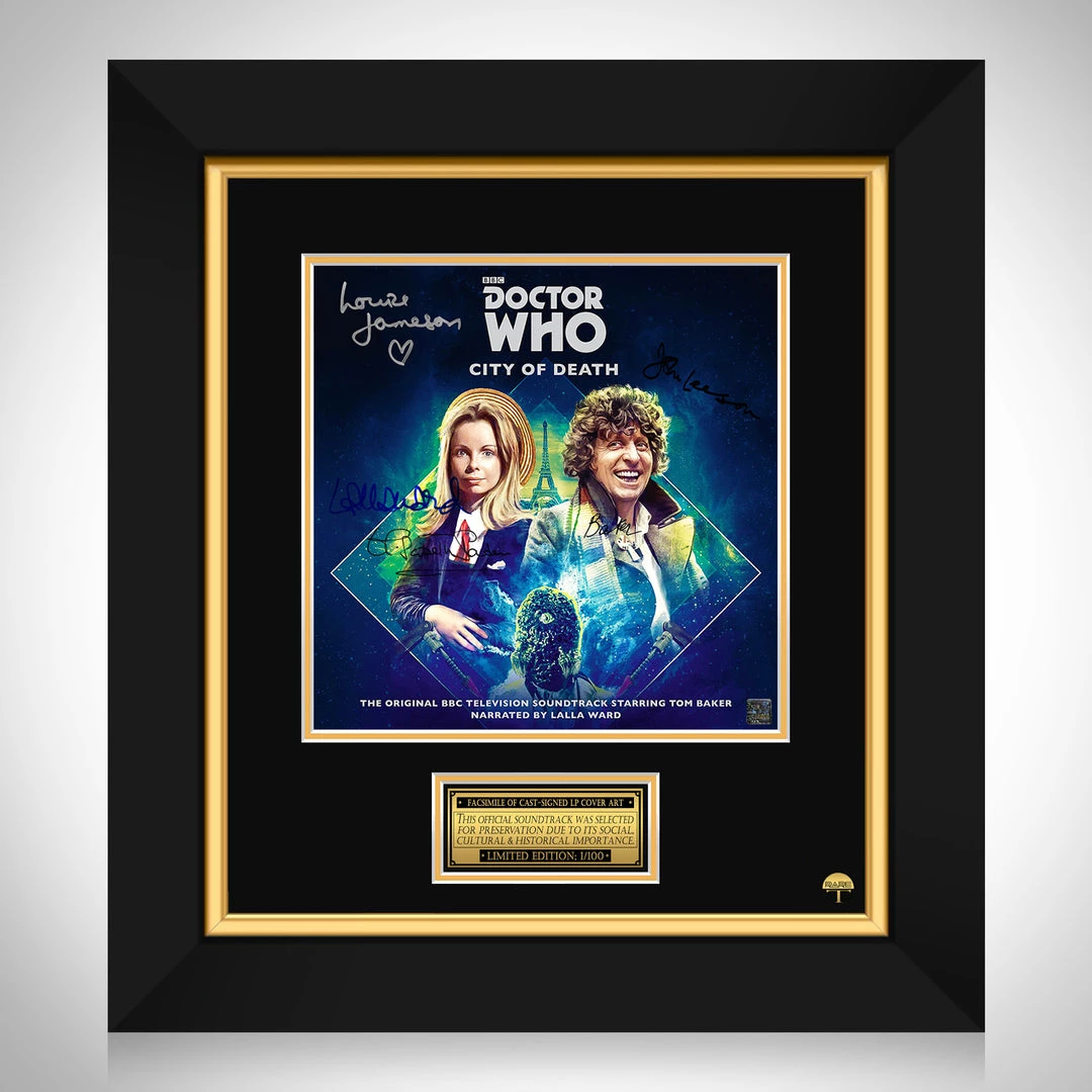 RARE-T Doctor Who (4th) - Original Television Soundtrack LP Cover Limited Signature Edition Studio Licensed Custom Frame 1 RARE-T Doctor Who (4th) - Original Television Soundtrack LP Cover Limited Signature Edition Studio Licensed Custom Frame
