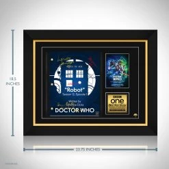 RARE-T Doctor Who (4th) Script Limited Signature Edition Studio Licensed Custom Frame