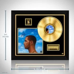 RARE-T Limited Edition Frames Drake Nothing Was The Same Gold LP Limited Signature Edition Studio Licensed Custom Frame