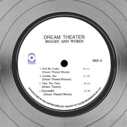 RARE-T Dream Theater - Images And Words Platinum LP Limited Signature Edition Studio Licensed Custom Frame Limited Edition Frames