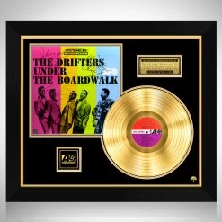 RARE-T Limited Edition Frames The Drifters - Under The Boardwalk Gold LP Limited Signature Edition Studio Licensed Custom Frame