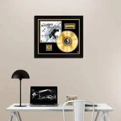 RARE-T Dropkick Murphys - Blackout Gold LP Limited Signature Edition Studio Licensed Custom Frame