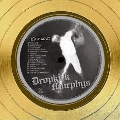 RARE-T Dropkick Murphys - Blackout Gold LP Limited Signature Edition Studio Licensed Custom Frame 16 RARE-T Dropkick Murphys - Blackout Gold LP Limited Signature Edition Studio Licensed Custom Frame