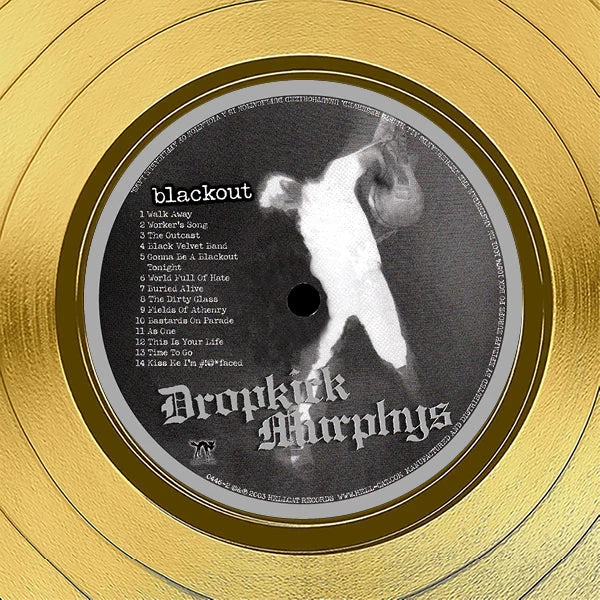 RARE-T Dropkick Murphys - Blackout Gold LP Limited Signature Edition Studio Licensed Custom Frame 6 RARE-T Dropkick Murphys - Blackout Gold LP Limited Signature Edition Studio Licensed Custom Frame