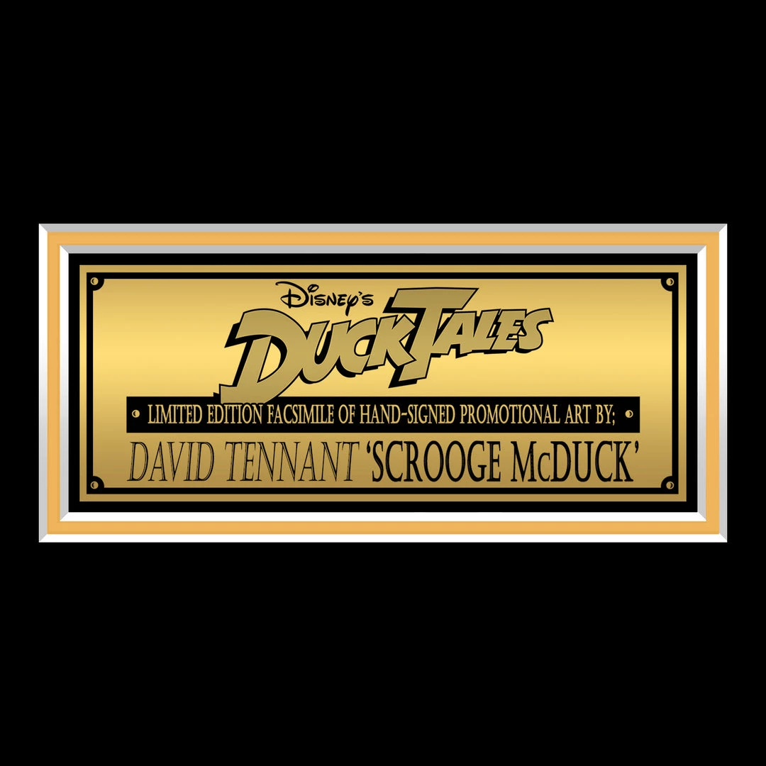 RARE-T Duck Tales - Scrooge McDuck Promotional Art Limited Signature Edition Studio Licensed Custom Frame Limited Edition Frames 5 RARE-T Duck Tales - Scrooge McDuck Promotional Art Limited Signature Edition Studio Licensed Custom Frame Limited Edition Frames