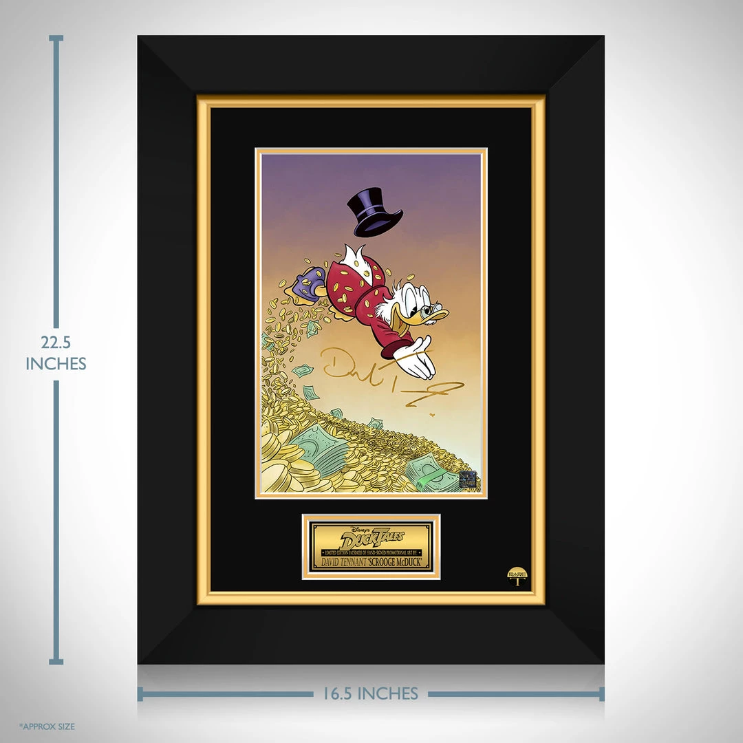 RARE-T Duck Tales - Scrooge McDuck Promotional Art Limited Signature Edition Studio Licensed Custom Frame Limited Edition Frames 3 RARE-T Duck Tales - Scrooge McDuck Promotional Art Limited Signature Edition Studio Licensed Custom Frame Limited Edition Frames