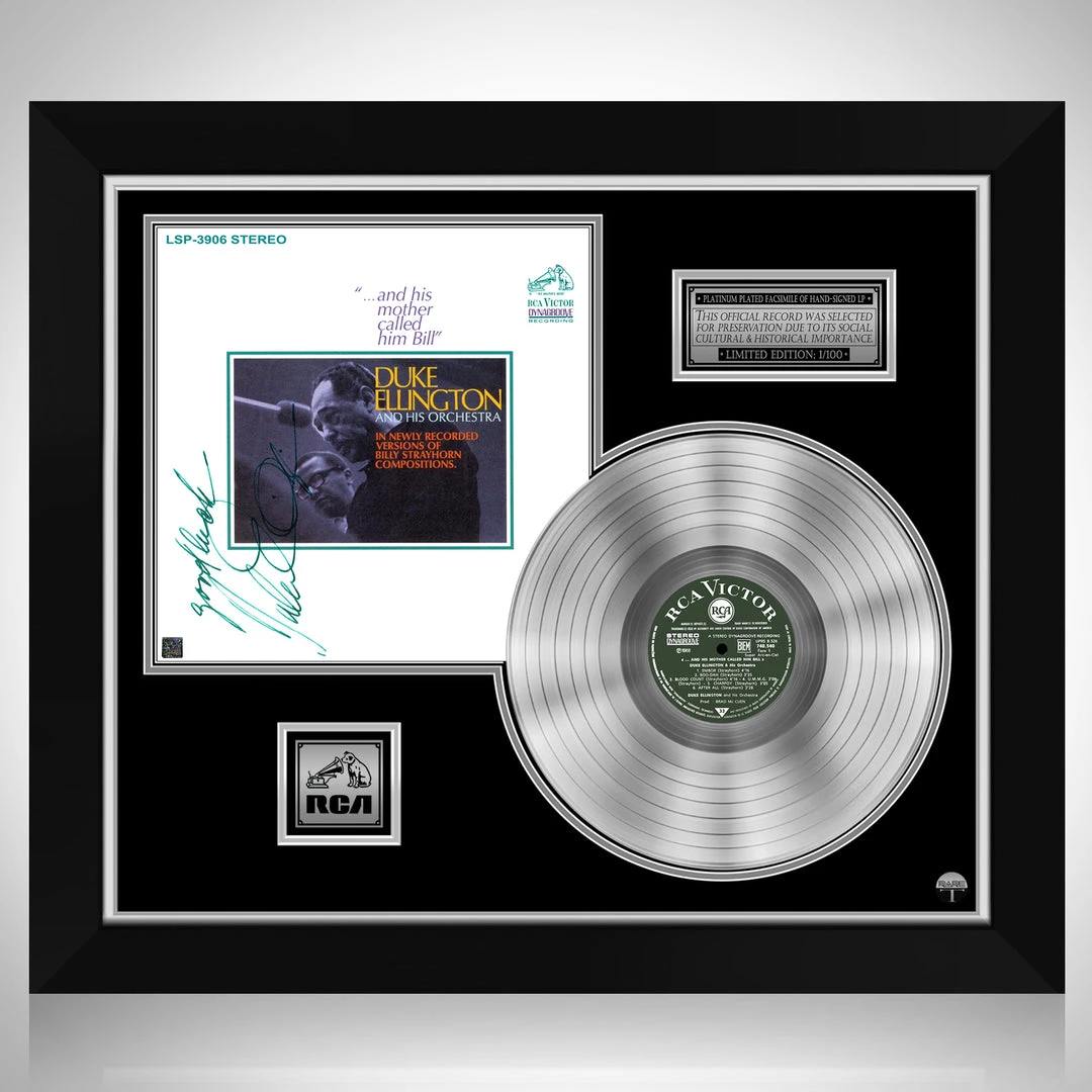 RARE-T Limited Edition Frames Duke Ellington - And His Mother Called Him Bill Platinum LP Limited Signature Edition Studio Licensed Custom Frame 1 RARE-T Limited Edition Frames Duke Ellington - And His Mother Called Him Bill Platinum LP Limited Signature Edition Studio Licensed Custom Frame