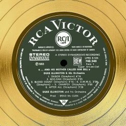 RARE-T Limited Edition Frames Duke Ellington - And His Mother Called Him Bill Gold LP Limited Signature Edition Studio Licensed Custom Frame