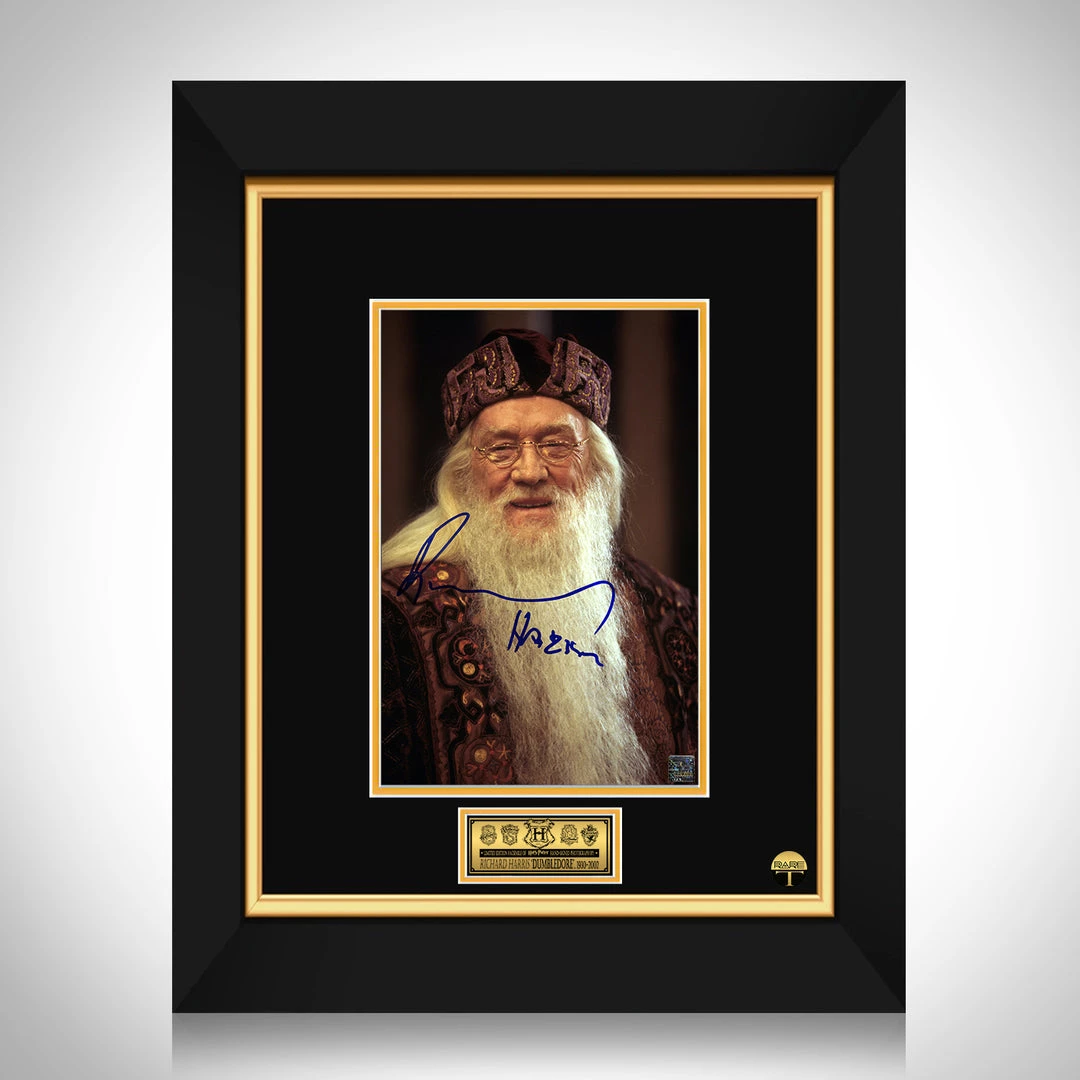 RARE-T Dumbledore - Harry Potter - Richard Harris Limited Signature Edition Studio Licensed Photo Custom Frame Limited Edition Frames 1 RARE-T Dumbledore - Harry Potter - Richard Harris Limited Signature Edition Studio Licensed Photo Custom Frame Limited Edition Frames