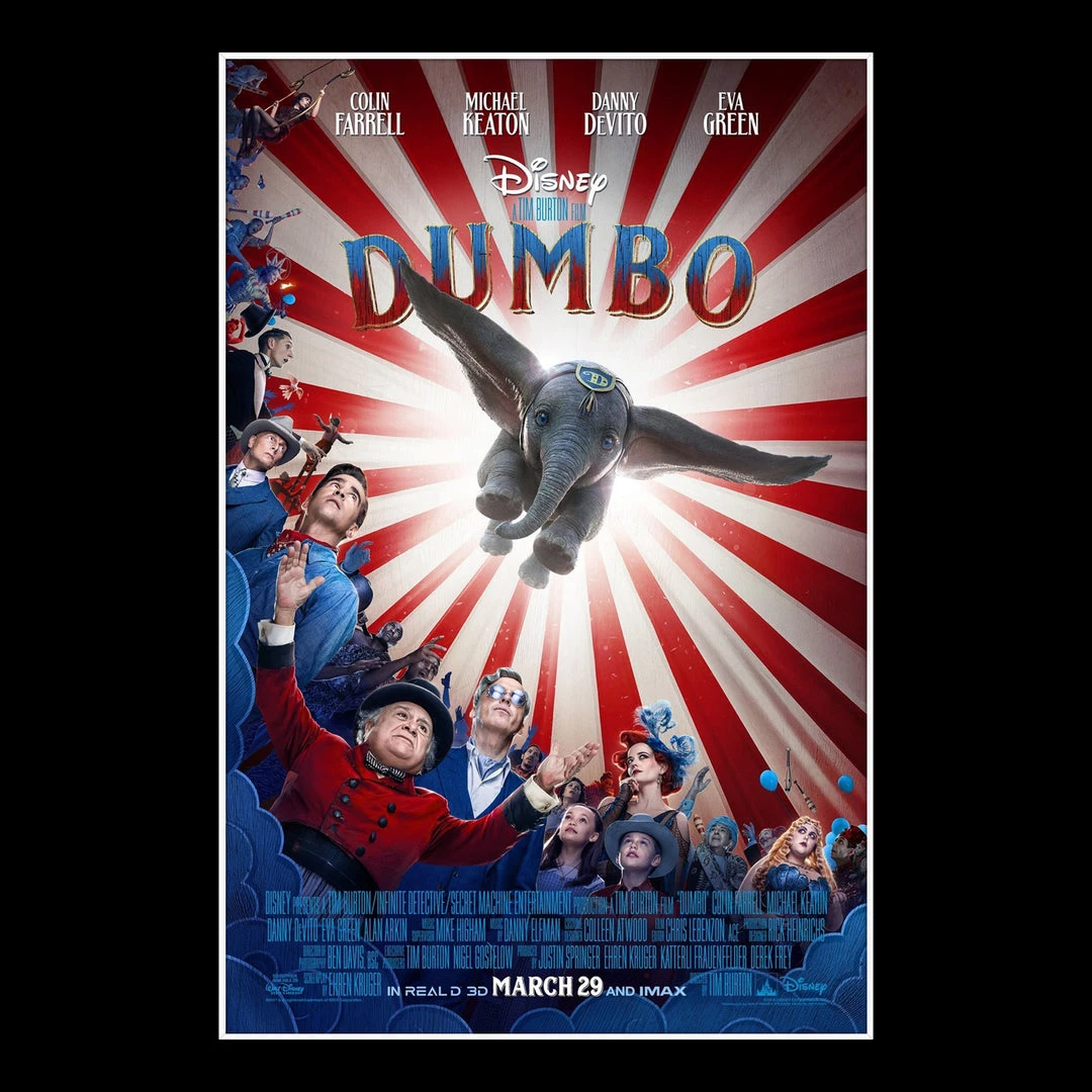 RARE-T Dumbo 2019 Script Limited Signature Edition Studio Licensed Custom Frame 9 RARE-T Dumbo 2019 Script Limited Signature Edition Studio Licensed Custom Frame