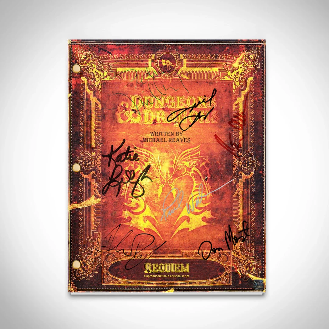 RARE-T Dungeons And Dragons Animated Series Script Limited Signature Edition Studio Licensed Custom Frame Limited Edition Frames 2 RARE-T Dungeons And Dragons Animated Series Script Limited Signature Edition Studio Licensed Custom Frame Limited Edition Frames