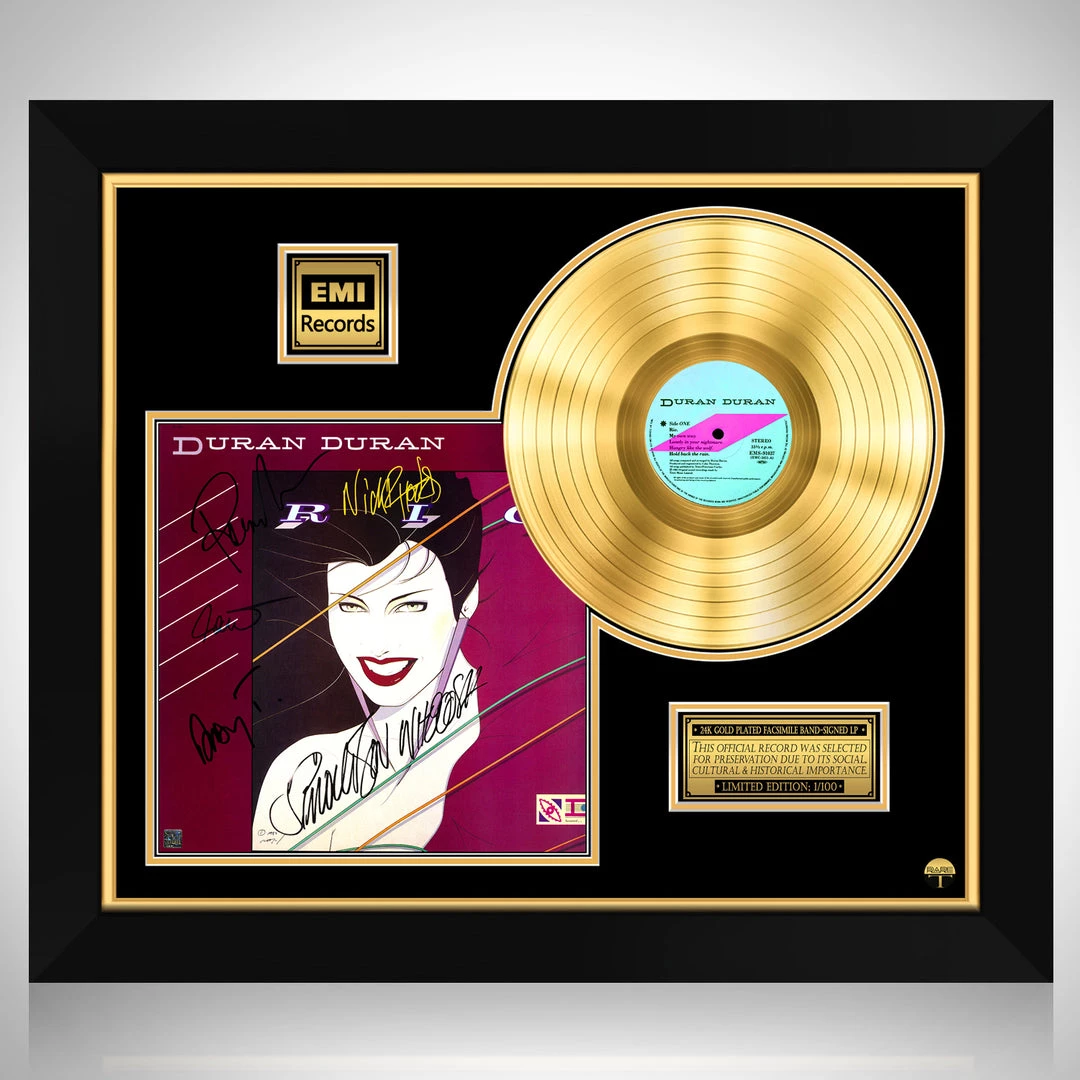 RARE-T Duran Duran Rio Gold LP Limited Signature Edition Studio Licensed Custom Frame Limited Edition Frames 1 RARE-T Duran Duran Rio Gold LP Limited Signature Edition Studio Licensed Custom Frame Limited Edition Frames