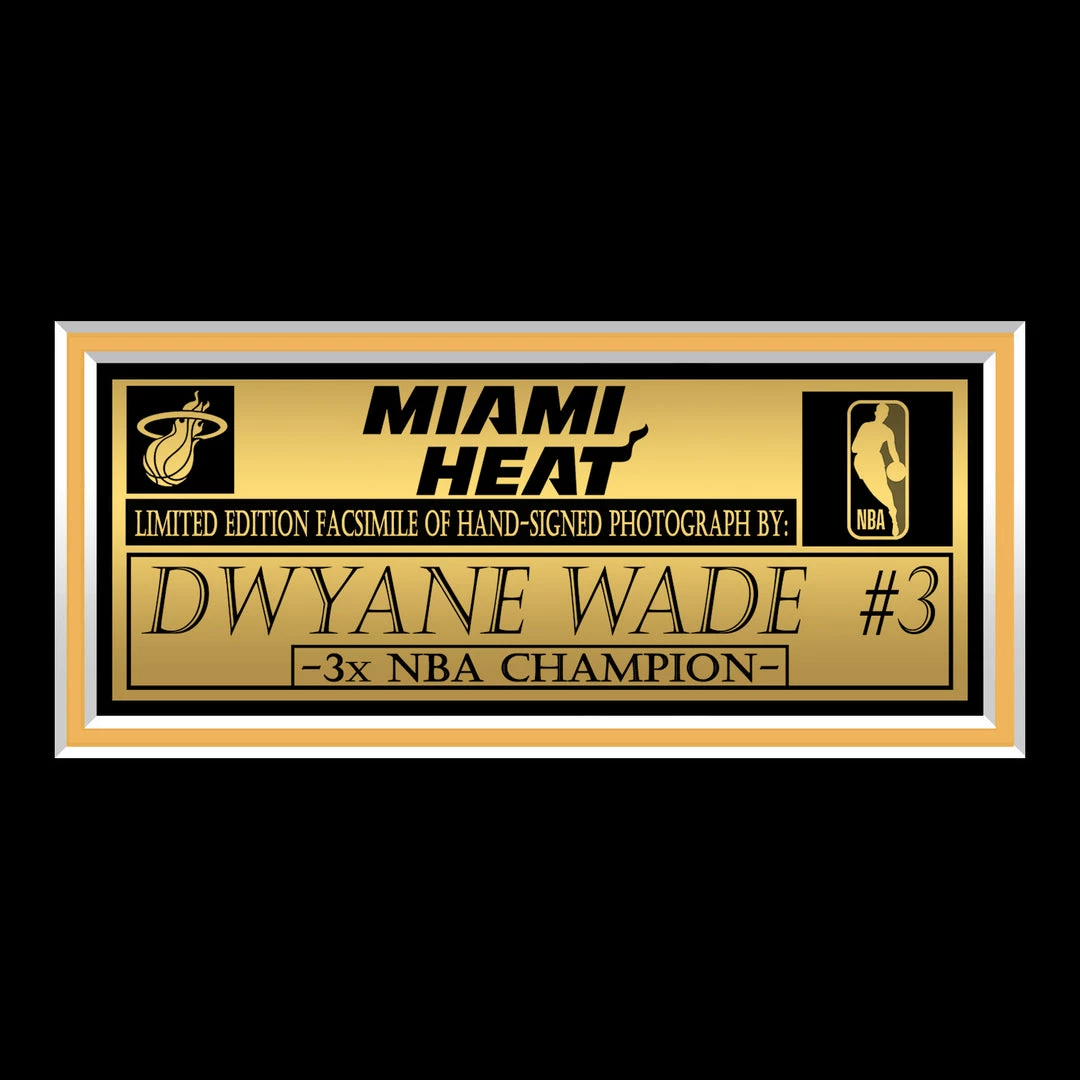 RARE-T Sports Memorabilia Miami Heat - Dwyane Wade Photo Limited Signature Edition Studio Licensed Custom Frame 5 RARE-T Sports Memorabilia Miami Heat - Dwyane Wade Photo Limited Signature Edition Studio Licensed Custom Frame