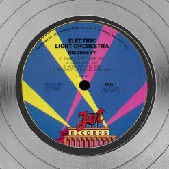 Rare-T Limited Edition Frames ELO Discovery Limited Signature Edition Studio Licensed Platinum LP Custom Frame