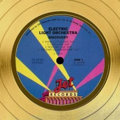 Rare-T Limited Edition Frames ELO Discovery Limited Signature Edition Studio Licensed Gold LP Custom Frame