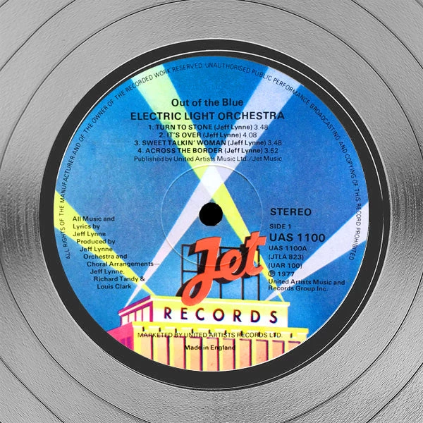 RARE-T ELO Out Of The Blue Platinum LP Limited Signature Edition Studio Licensed Custom Frame Limited Edition Frames 4 RARE-T ELO Out Of The Blue Platinum LP Limited Signature Edition Studio Licensed Custom Frame Limited Edition Frames