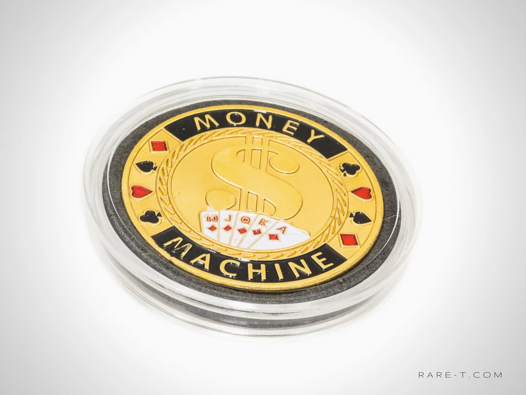 24K Gold Plated 'Money Machine-Poker Chip Card Guard' Game Room 2 24K Gold Plated 'Money Machine-Poker Chip Card Guard' Game Room