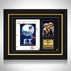 RARE-T E.T. Extra-Terrestrial Movie Script Limited Signature Edition Studio Licensed Custom Frame