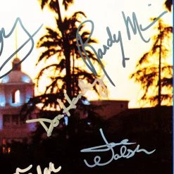 RARE-T The Eagles Hotel California Gold LP Limited Signature Edition Studio Licensed Custom Frame