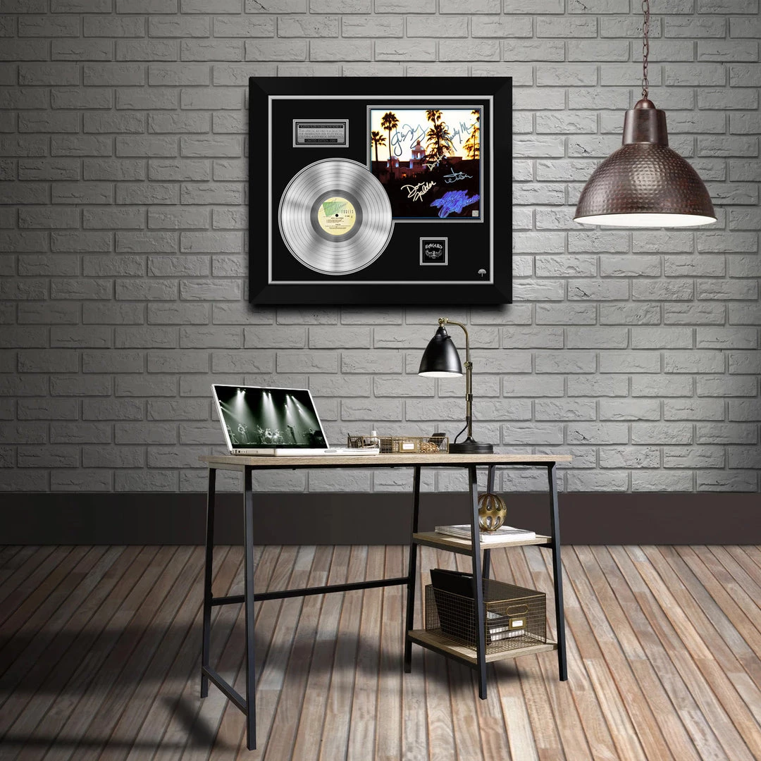 RARE-T Limited Edition Frames The Eagles Hotel California Platinum LP Limited Signature Edition Studio Licensed Custom Frame 6 RARE-T Limited Edition Frames The Eagles Hotel California Platinum LP Limited Signature Edition Studio Licensed Custom Frame