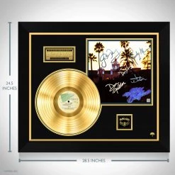 RARE-T The Eagles Hotel California Gold LP Limited Signature Edition Studio Licensed Custom Frame