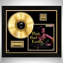 RARE-T Eartha Kitt - That Bad Eartha Gold LP Limited Signature Edition Studio Licensed Custom Frame