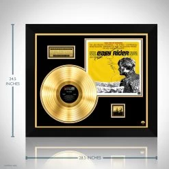 Rare-T Limited Edition Frames Easy Rider - Soundtrack Gold LP Limited Signature Edition Studio Licensed Custom Frame