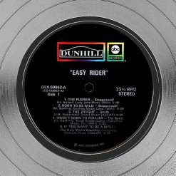 RARE-T Limited Edition Frames Easy Rider - Soundtrack Platinum LP Limited Signature Edition Studio Licensed Custom Frame