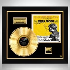 Rare-T Limited Edition Frames Easy Rider - Soundtrack Gold LP Limited Signature Edition Studio Licensed Custom Frame