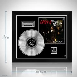 RARE-T Limited Edition Frames Eazy-E - Eazy Duz It Platinum LP Limited Signature Edition Studio Licensed Custom Frame 12 RARE-T Limited Edition Frames Eazy-E - Eazy Duz It Platinum LP Limited Signature Edition Studio Licensed Custom Frame