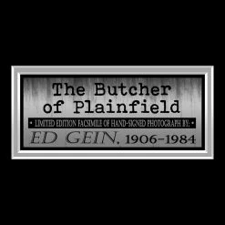 RARE-T Ed Gein Photo Limited Signature Edition Studio Licensed Custom Frame