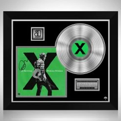 RARE-T Ed Sheeran - 'X' Wembley Edition Platinum LP Limited Signature Edition Studio Licensed Custom Frame