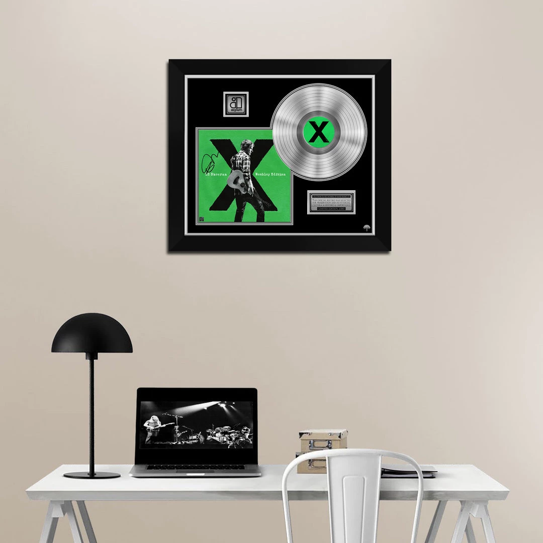 RARE-T Ed Sheeran - 'X' Wembley Edition Platinum LP Limited Signature Edition Studio Licensed Custom Frame 2 RARE-T Ed Sheeran - 'X' Wembley Edition Platinum LP Limited Signature Edition Studio Licensed Custom Frame