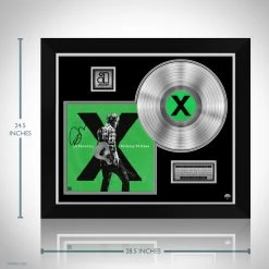 RARE-T Ed Sheeran - 'X' Wembley Edition Platinum LP Limited Signature Edition Studio Licensed Custom Frame 12 RARE-T Ed Sheeran - 'X' Wembley Edition Platinum LP Limited Signature Edition Studio Licensed Custom Frame