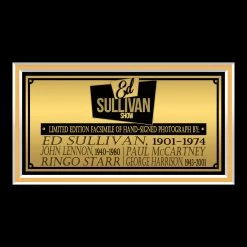 RARE-T Ed Sullivan & The Beatles Photo Limited Signature Edition Studio Licensed Custom Frame