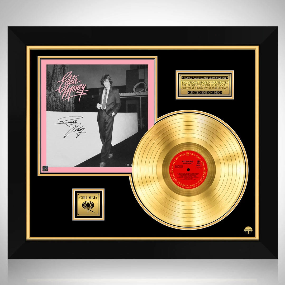 RARE-T Limited Edition Frames Eddie Money - No Control Gold LP Limited Signature Edition Studio Licensed Custom Frame 1 RARE-T Limited Edition Frames Eddie Money - No Control Gold LP Limited Signature Edition Studio Licensed Custom Frame